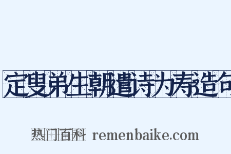 定叟弟生朝遣诗为寿造句是什么意思的图片
